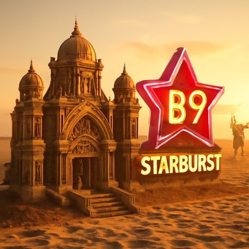 B9 Starburst نیون ڈسپلے